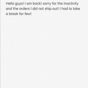 Sorry for the inactivity